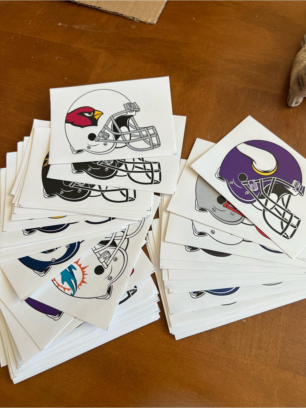 NFL 2017 Football helmet set 1-32 (45 total). 
Missing number 10